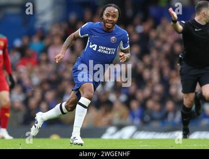 Londres, Royaume-Uni. 4 février 2024. Raheem Sterling de Chelsea lors du match de Premier League à Stamford Bridge, Londres. Le crédit photo devrait se lire : Paul Terry/Sportimage crédit : Sportimage Ltd/Alamy Live News Banque D'Images