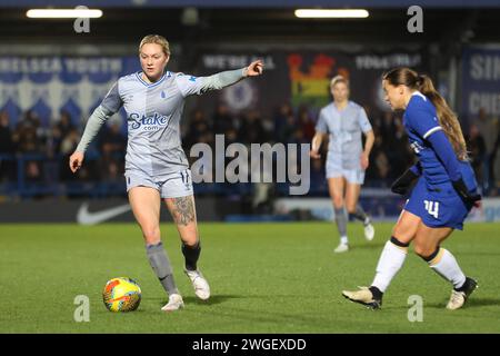 Kingsmeadow, Kingston, Royaume-Uni. 04 février 2024. Lucy Hope (17 Everton) lors du match WSL entre Chelsea et Everton à Kingsmeadow, Kingston, Royaume-Uni, le 04 février 2024 (Bettina Weissensteiner/SPP) crédit : SPP Sport Press photo. /Alamy Live News Banque D'Images