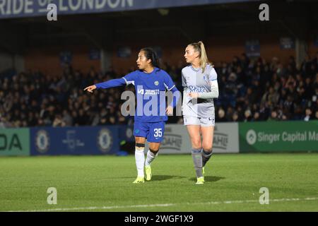 Kingsmeadow, Kingston, Royaume-Uni. 04 février 2024. Mayra Ramirez (Chelsea 35) lors du match WSL entre Chelsea et Everton à Kingsmeadow, Kingston, Royaume-Uni, le 04 février 2024 (Bettina Weissensteiner/SPP) crédit : SPP Sport Press photo. /Alamy Live News Banque D'Images