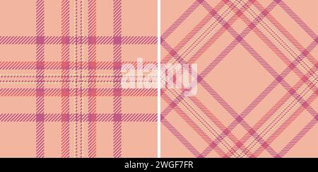 Tissu tartan textile de fond de motif vectoriel avec un plaid à carreaux sans couture de texture. Ensemble dans les couleurs de noël. Motifs de grille large à la mode moderne. Illustration de Vecteur