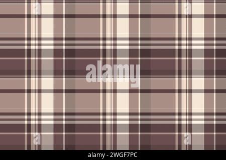 Motif de contrôle de vecteur de tissu, tissu de texture de bébé sans couture. Fond de tissu tartan à carreaux plein dans des couleurs pastel et claires. Illustration de Vecteur