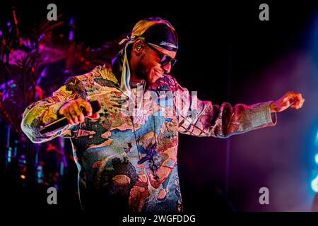 Italie 4 février 2024 Masego - Micah Davis musicien et chanteur jamaïcain-américain - live à la fabrique Milan © Andrea Ripamonti / Alamy Banque D'Images