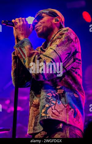 Italie 4 février 2024 Masego - Micah Davis musicien et chanteur jamaïcain-américain - live à la fabrique Milan © Andrea Ripamonti / Alamy Banque D'Images