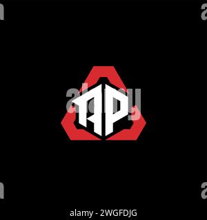 AP initial logo concept moderne et futuriste pour esport ou logo de jeu Illustration de Vecteur