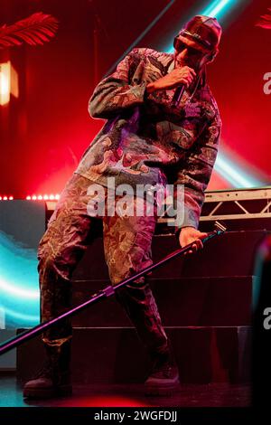 Italie 4 février 2024 Masego - Micah Davis musicien et chanteur jamaïcain-américain - live à la fabrique Milan © Andrea Ripamonti / Alamy Banque D'Images