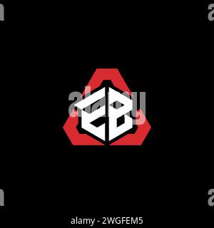 EB initial logo concept moderne et futuriste pour logo esport ou gaming Illustration de Vecteur