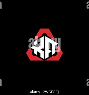 KA initial logo concept moderne et futuriste pour logo esport ou gaming Illustration de Vecteur