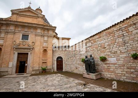 'Chiesa Nuova' de San Francesco Convertito à assise - Italie Banque D'Images