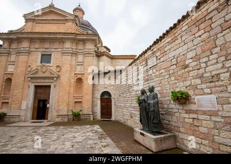 'Chiesa Nuova' de San Francesco Convertito à assise - Italie Banque D'Images