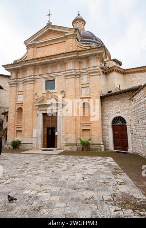 'Chiesa Nuova' de San Francesco Convertito à assise - Italie Banque D'Images