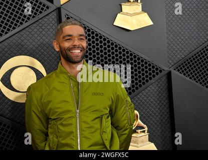 Los Angeles, États-Unis. 04th Feb, 2024. Kingsley Ben-Adir assiste à la 66e cérémonie annuelle des Grammy Awards à la Crypto.com Arena de Los Angeles le dimanche 4 février 2024. Photo de Jim Ruymen/UPI crédit : UPI/Alamy Live News Banque D'Images