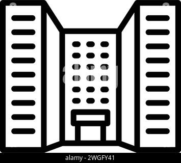 Icône pour instituts, établissement Illustration de Vecteur