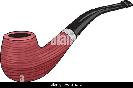 Couleur du tuyau de fumée de cigare. Illustration vectorielle. Illustration de Vecteur