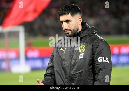 Heidenheim an Der Brenz, Allemagne. 02 février 2024. Fussball, Spieltag 20, Bundesliga, saison 2023/2024, 1.FC Heidenheim gegen Borussia Dortmund AM 02.02.2024 à Heidenheim. UBz : 23 Emre Can, Borussia Dortmund. Crédit : dpa/Alamy Live News Banque D'Images