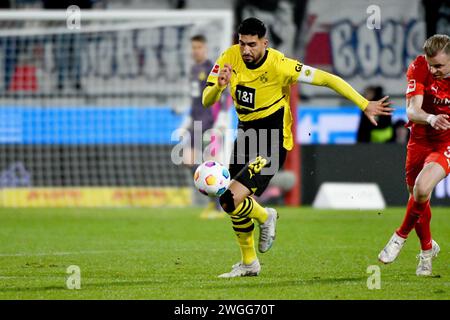 Heidenheim an Der Brenz, Allemagne. 02 février 2024. Fussball, Spieltag 20, Bundesliga, saison 2023/2024, 1.FC Heidenheim gegen Borussia Dortmund AM 02.02.2024 à Heidenheim. UBz : 23 Emre Can, Borussia Dortmund. Crédit : dpa/Alamy Live News Banque D'Images