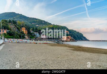 Paysage autour de Levanto, une petite ville dans une zone côtière dans la province de la Spezia en Ligurie, situé dans le nord-ouest de l'Italie Banque D'Images