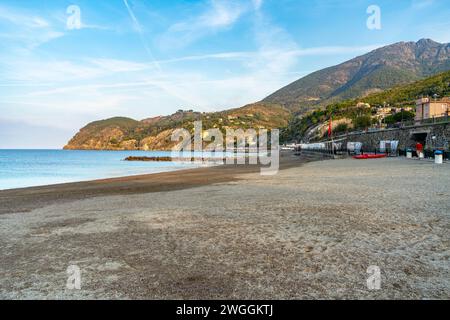 Paysage autour de Levanto, une petite ville dans une zone côtière dans la province de la Spezia en Ligurie, situé dans le nord-ouest de l'Italie Banque D'Images