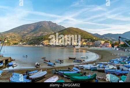 Paysage autour de Levanto, une petite ville dans une zone côtière dans la province de la Spezia en Ligurie, situé dans le nord-ouest de l'Italie Banque D'Images
