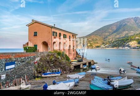 Paysage autour de Levanto, une petite ville dans une zone côtière dans la province de la Spezia en Ligurie, situé dans le nord-ouest de l'Italie Banque D'Images
