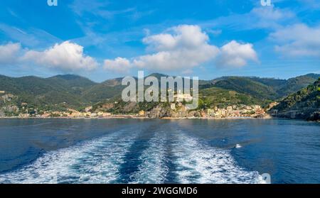 Paysage autour de Monterosso al Mare, une petite ville dans une zone côtière nommée Cinque Terre en Ligurie, située dans le nord-ouest de l'Italie Banque D'Images
