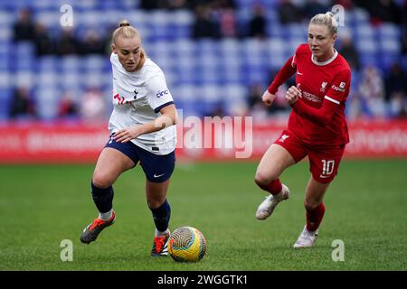 Liverpool FC v Tottenham Hotspur Barclays Super League femme PRENTON PARK TRANMERE ANGLETERRE 4 février 2023 Molly Bartrip des Spurs lors du match de Super League féminine Barclays entre Liverpool FC et Spurs FC à Prenton Park Tranmere le 4 FÉVRIER 2023 à Birkenhead, Angleterre. (Photo Alan Edwards pour F2images).usage éditorial uniquement. Banque D'Images