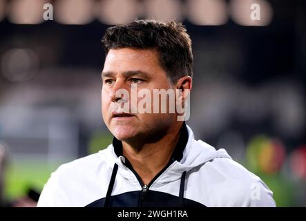 Photo du dossier datée du 02-10-2023 du gérant de Chelsea Mauricio Pochettino. La défaite de Chelsea en 4-2 à domicile face aux Wolves a amené un examen plus approfondi de l'entraîneur Mauricio Pochettino et de l'équipe des Blues. Date d'émission : lundi 5 février 2024. Banque D'Images