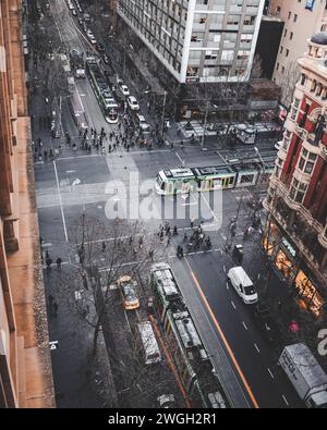 Collins Street. Banque D'Images