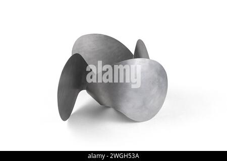 Sculpture moderne en aluminium de l'artiste visuel basque Guillaume CHAVANNE (alias Gogara). Banque D'Images