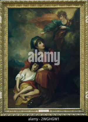 Hagar et Ishmaël Benjamin West 1776, retravaillé 1803 Banque D'Images