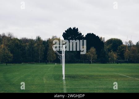 Petit terrain de football situé à Regents Park à Londres, Angleterre, le 24 octobre 2017. Banque D'Images