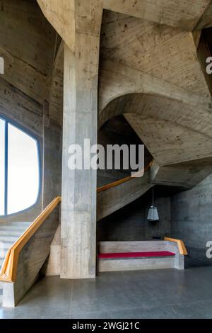 Intérieur du second Goetheanum, centre mondial du mouvement anthroposophique. Bâtiment conçu par Rudolf Steiner, situé au sommet de la colline Banque D'Images