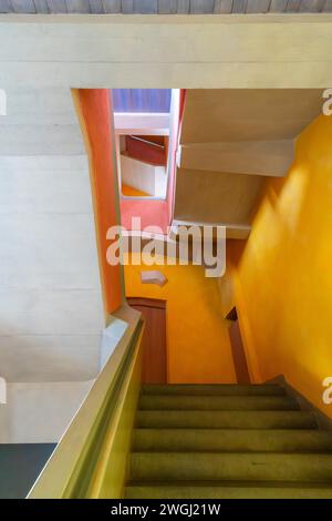 Intérieur du second Goetheanum, centre mondial du mouvement anthroposophique. Bâtiment conçu par Rudolf Steiner, situé au sommet de la colline Banque D'Images