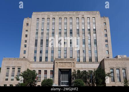 Oklahoma City, OK - 17 septembre 2021 : Oklahoma County Courthouse dans le style Art Déco a été construit en 1937. Banque D'Images