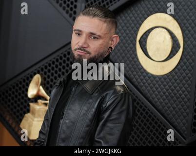 Los Angeles, États-Unis. 04th Feb, 2024. Skrillex arrive à la 66e cérémonie annuelle des Grammy Awards qui a eu lieu à la Crypto.com Arena à Los Angeles, CA le dimanche, ?février 4, 2024. (Photo de Sthanlee B. Mirador/Sipa USA) crédit : Sipa USA/Alamy Live News Banque D'Images