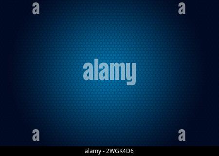 Fond abstrait bleu futuriste en nid d'abeilles ou hexagones de surface. Motif hexagonal avec effet néon. rendu 3d. Banque D'Images