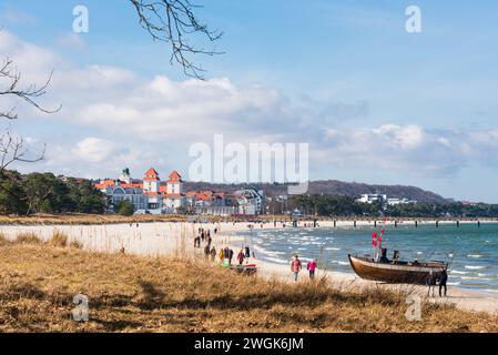 Landschaft eines Küstenstreifen an der Ostsee BEI Binz auf Rügen *** paysage d'une bande côtière sur la mer Baltique près de Binz sur Rügen Banque D'Images
