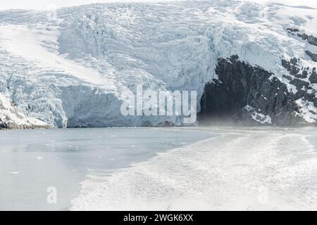 Glacier Beloit Tidewater à Blackstone Bay, Prince William Sound, Alaska, Banque D'Images