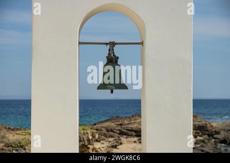 Église Saint-Nicolas à Ano Vasilikos à Zakynthos. St Nicholas Beach. Photo de Grèce, Zakynthos, église d'Agios Nikolaos en été. Banque D'Images