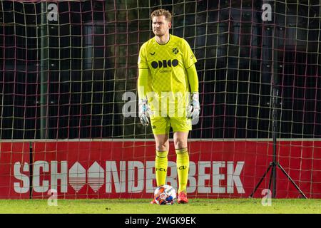 Utrecht, pays-Bas. 05th Feb, 2024. UTRECHT, PAYS-BAS - 5 FÉVRIER : Mattijs Branderhorst du Jong FC Utrecht lors du match néerlandais Keuken Kampioen Divisie entre le Jong FC Utrecht et Jong Ajax au Sportcomplex Zoudenbalch le 5 février 2024 à Utrecht, pays-Bas. (Photo de Joris Verwijst/Orange Pictures) crédit : Orange pics BV/Alamy Live News Banque D'Images