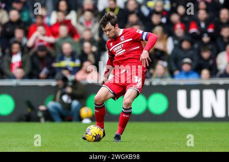 Middlesbrough, Royaume-Uni. 04th Feb, 2024. Le milieu de terrain Jonathan Howson (16 ans) en action lors du Middlesbrough FC v Sunderland AFC Sky Bet EFL Championship match au Riverside Stadium, Middlesbrough, Angleterre, Royaume-Uni le 4 février 2024 Credit : Every second Media/Alamy Live News Banque D'Images