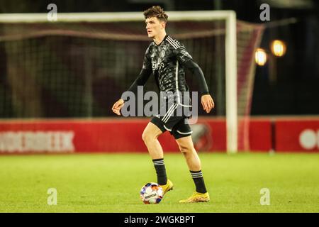 Utrecht, pays-Bas. 05th Feb, 2024. UTRECHT, 05-02-2024, Zoudenbalch, Keuken Kampioen Divisie, football néerlandais, saison 2023/2024, pendant le match Jong Utrecht - jong Ajax, Jong Ajax joueur Ahmetcan Kaplan crédit : Pro Shots/Alamy Live News Banque D'Images