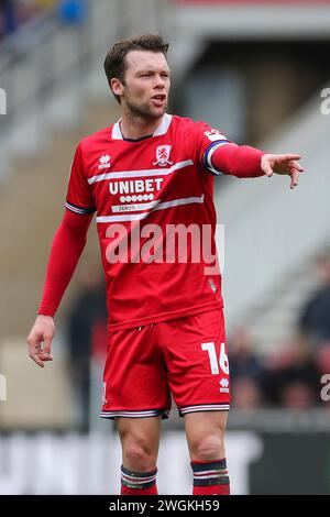 Middlesbrough, Royaume-Uni. 04 février 2024. Jonathan Howson (16), milieu de terrain de Middlesbrough FC contre Sunderland AFC Sky BET EFL Championship Match au Riverside Stadium, Middlesbrough, Angleterre, Royaume-Uni, le 4 février 2024 Credit : Every second Media/Alamy Live News Banque D'Images