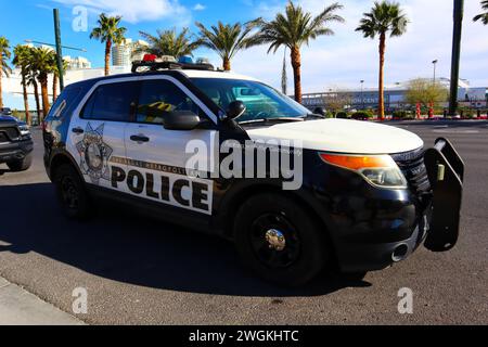 Las Vegas, Nevada : Las Vegas Metropolitan police Department car Banque D'Images