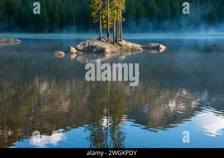 Anthony Lake, Elkhorn National Scenic Byway, Wallowa-Whitman National Forest, Virginia Banque D'Images