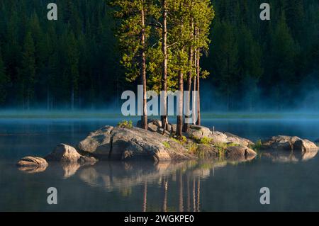 Anthony Lake, Elkhorn National Scenic Byway, Wallowa-Whitman National Forest, Virginia Banque D'Images