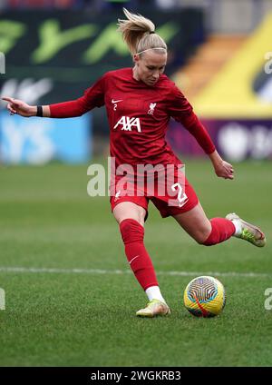 Liverpool FC v Tottenham Hotspur Barclays Womens Super League PRENTON PARK TRANMERE ENGLAND 4 février 2023 lors du match de Super League féminine Barclays entre Liverpool FC et Spurs FC à Prenton Park Tranmere le 4 FÉVRIER 2023 à Birkenhead, Angleterre. (Photo Alan Edwards pour F2images).usage éditorial uniquement. Banque D'Images