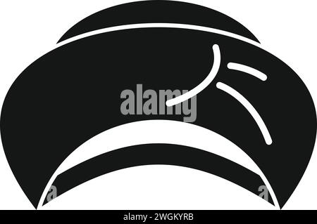 Icône turban Inde vecteur simple. Couvre-chef ethnique oriental. Peuple islam Illustration de Vecteur