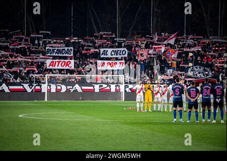 Madrid, Madrid, Espagne. 5 février 2024. Chorégraphie des fans de Rayo Vallecano vue avant le match de football de la Liga EA Sports 2023/24 entre Rayo Vallecano vs Sevilla à l'Estadio Vallecas à Madrid, Espagne. (Crédit image : © Alberto Gardin/ZUMA Press Wire) USAGE ÉDITORIAL SEULEMENT! Non destiné à UN USAGE commercial ! Banque D'Images