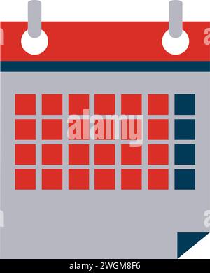 calendrier du jour des élections Illustration de Vecteur