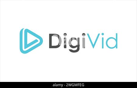 Logo lettre DV. Design de logo créatif et moderne. Illustration de Vecteur